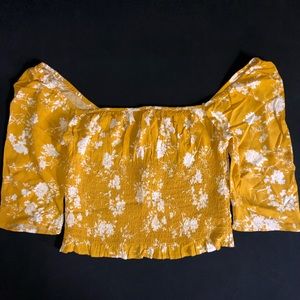 BP.  X Claudia Sulewski yellow crop top